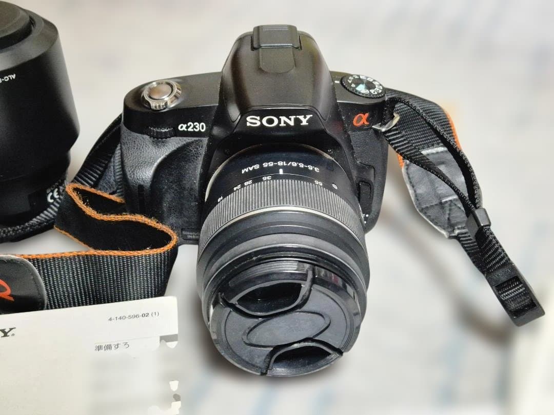 ​【一眼レフ初心者向け】SONY α230 レンズキット★豪華おまけ・バッグ付