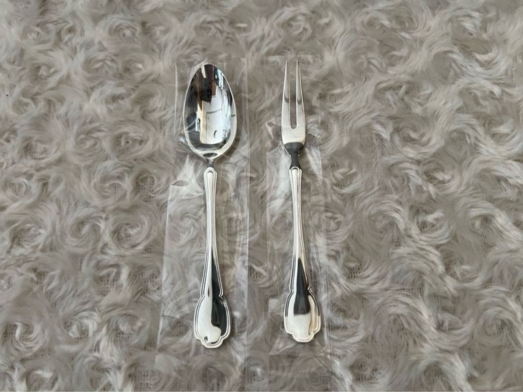 ラッキーウッド カトラリーセット　シルバーレーク　スプーン＆フォークセット
