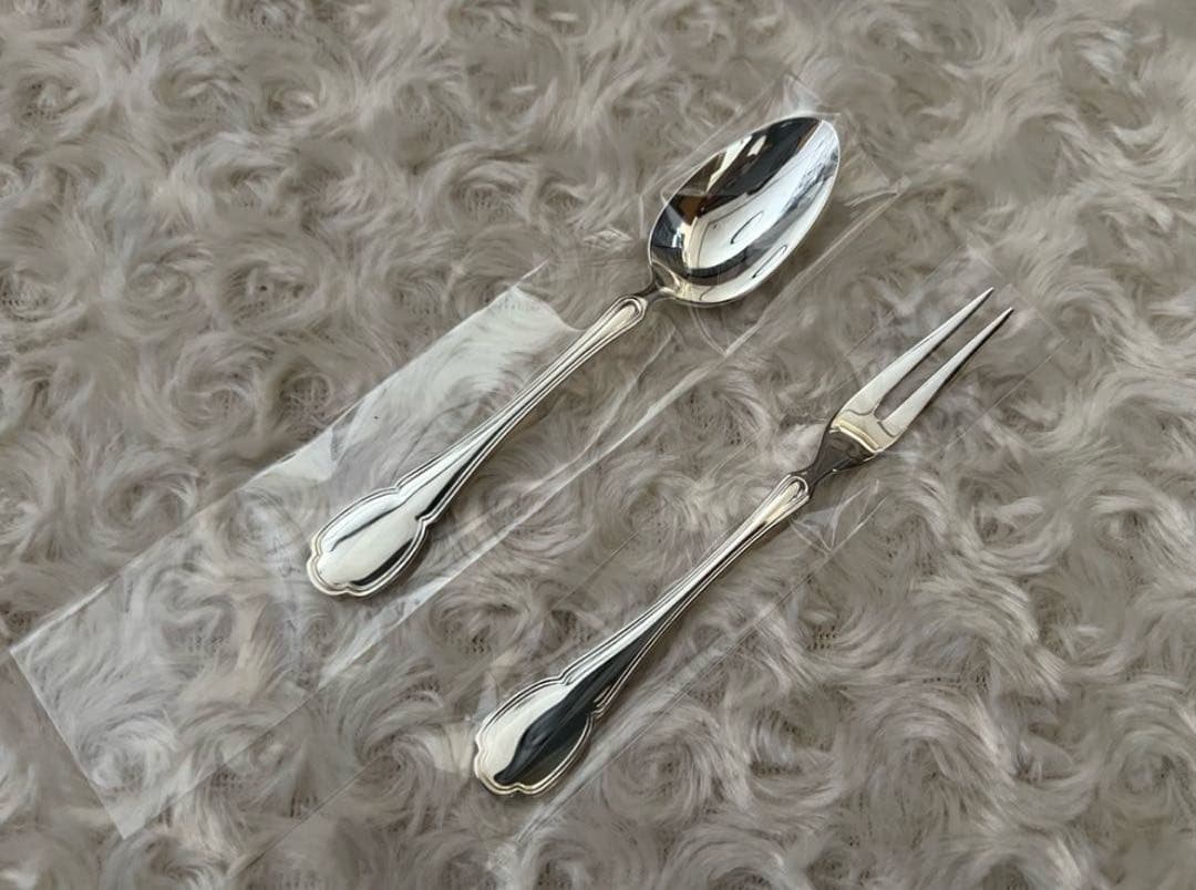 ラッキーウッド カトラリーセット　シルバーレーク　スプーン＆フォークセット