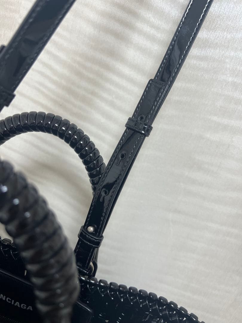 BALENCIAGA ビストロ ブラック かごバッグ