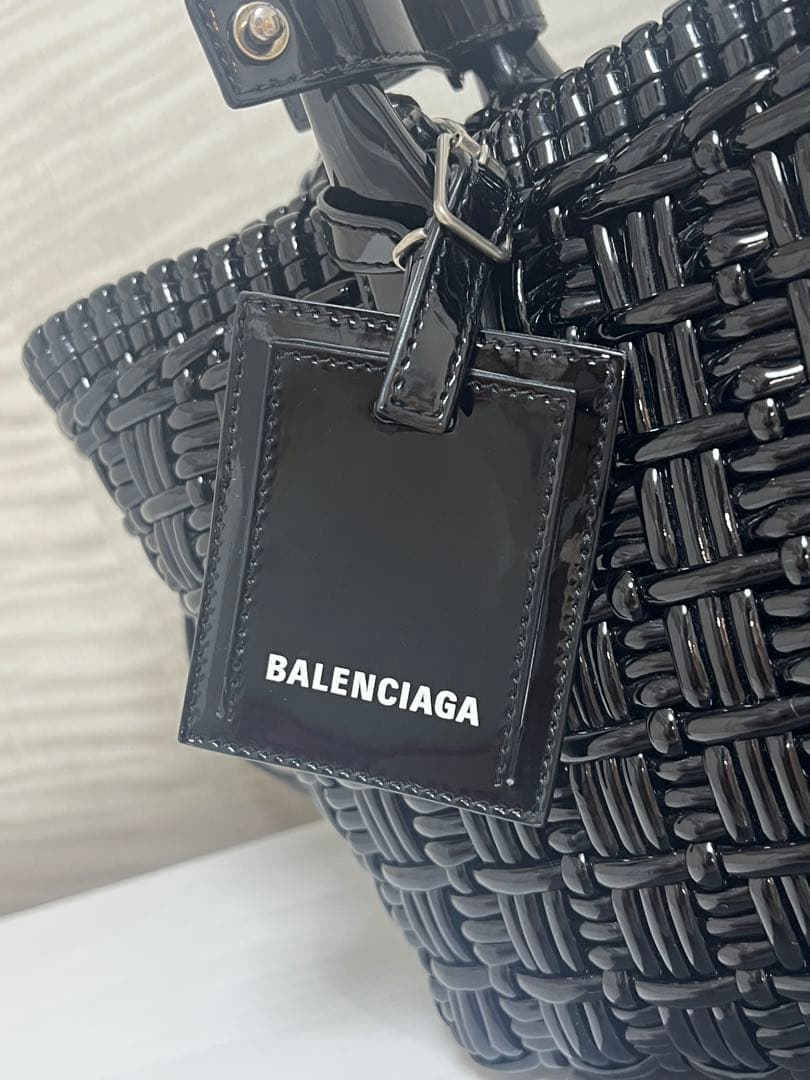 BALENCIAGA ビストロ ブラック かごバッグ