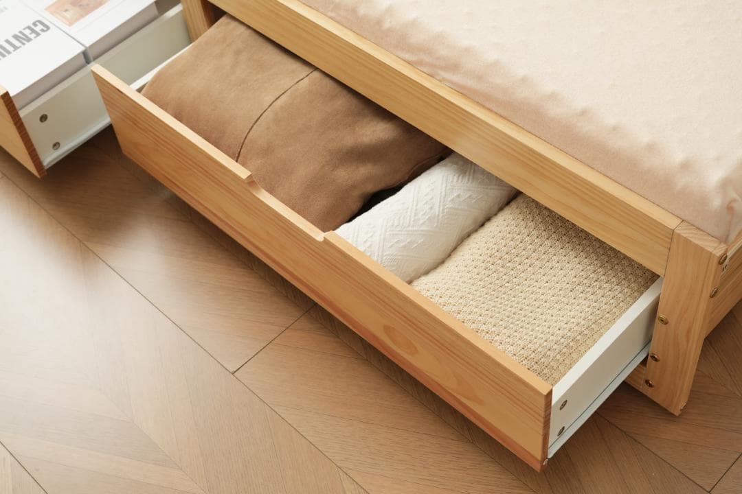 赤字価格！ソファベッド ディベッド 伸長式ベッド 引き出し付き　WHITE