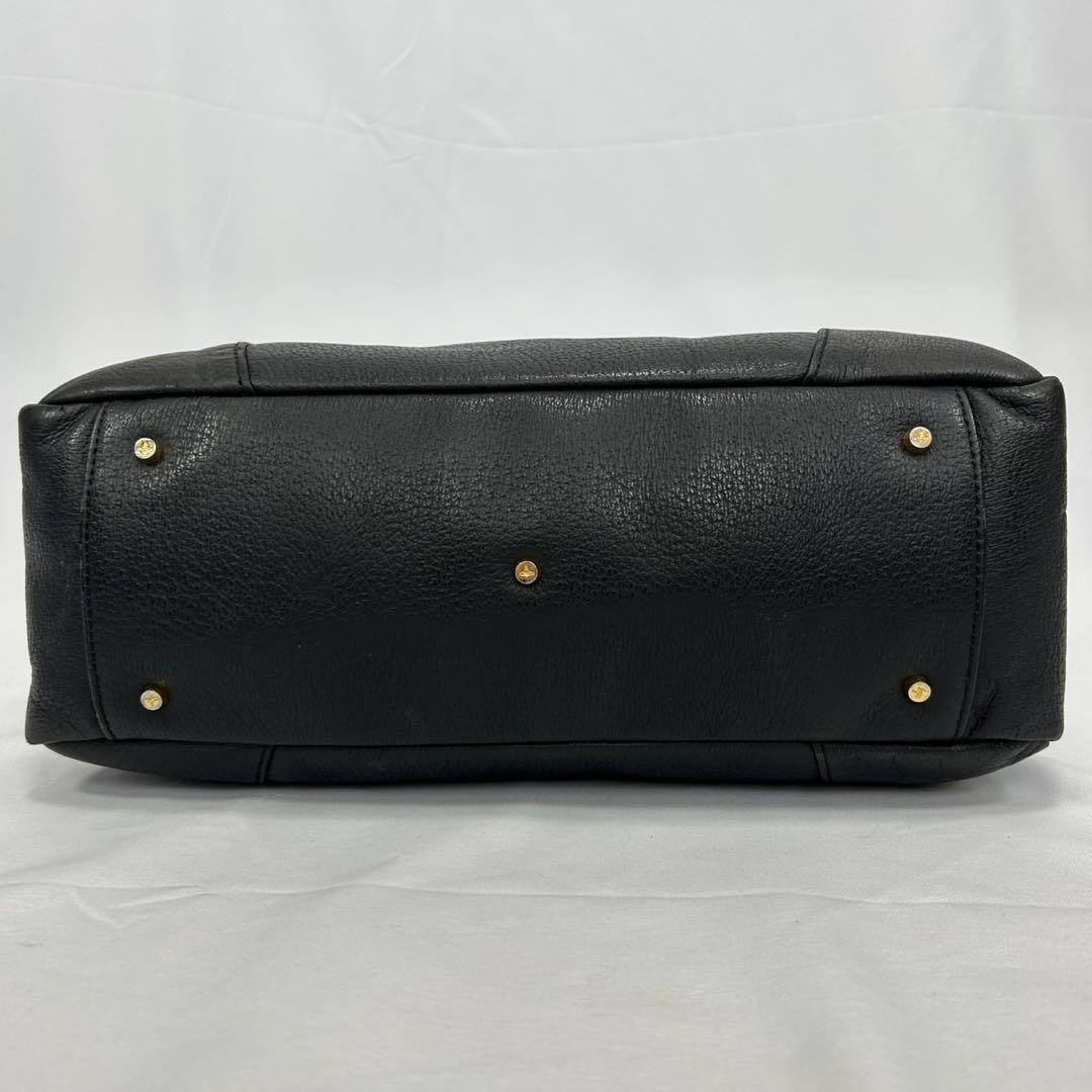 【美品】ヴィヴィアンウエストウッド ヤスミン オーブ ハンドバッグ レザー 黒