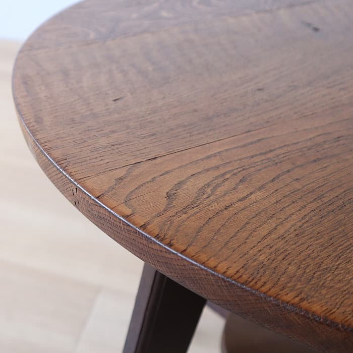 アンティーク サイド ヴィンテージ 丸テーブル ナラ 無垢材