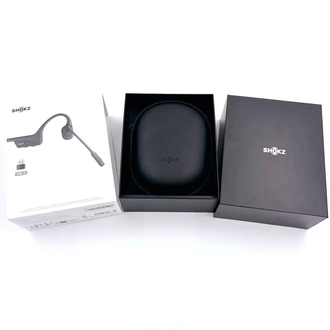 未使用級 Shokz OpenComm2 UC 骨伝導ヘッドセット 完品
