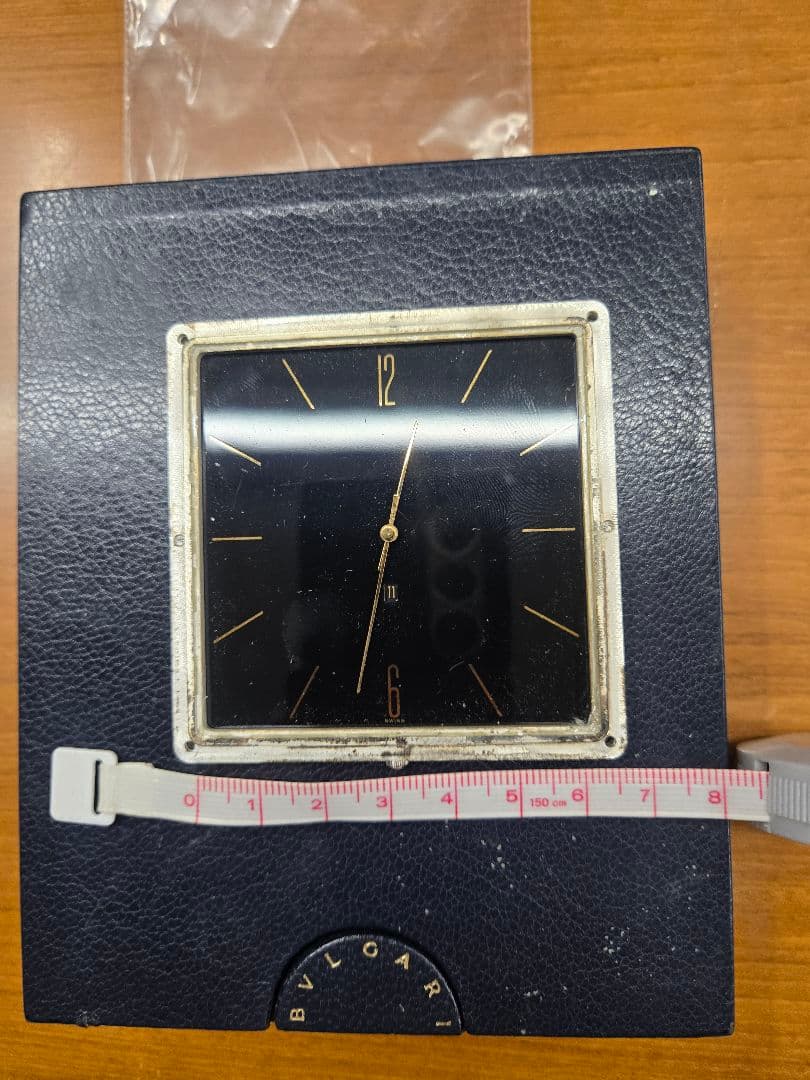 BULGARI 置時計　部品 ジャンク　メタル　箱保証書付き