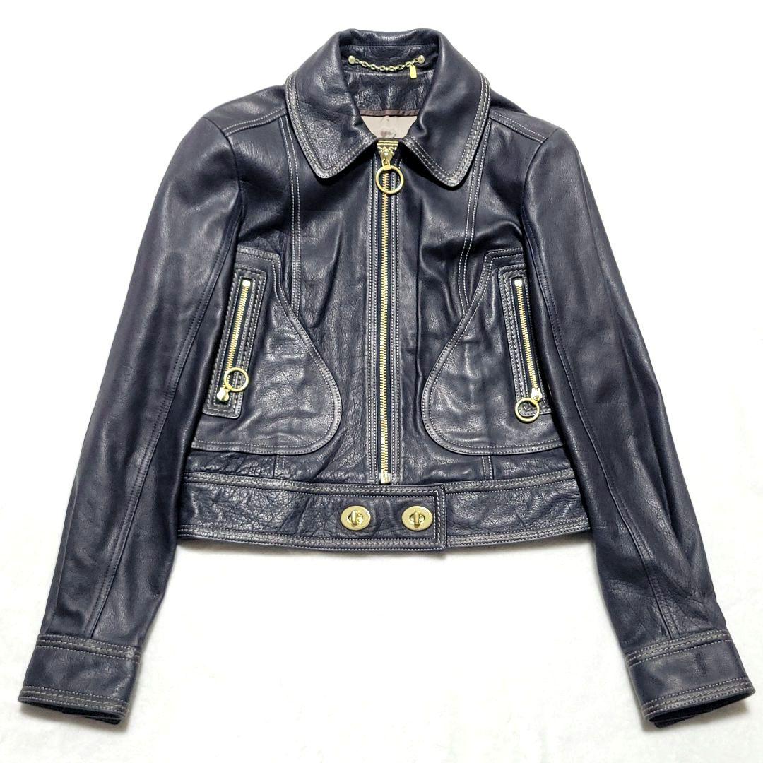 【こいあたまか】さん専用✨コーチ　レザージャケット 羊革 シングル ターンロック