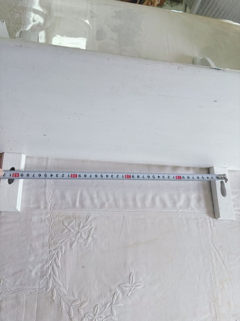 jam❣️フランスアンティーク☆木製フック付きシェルフ