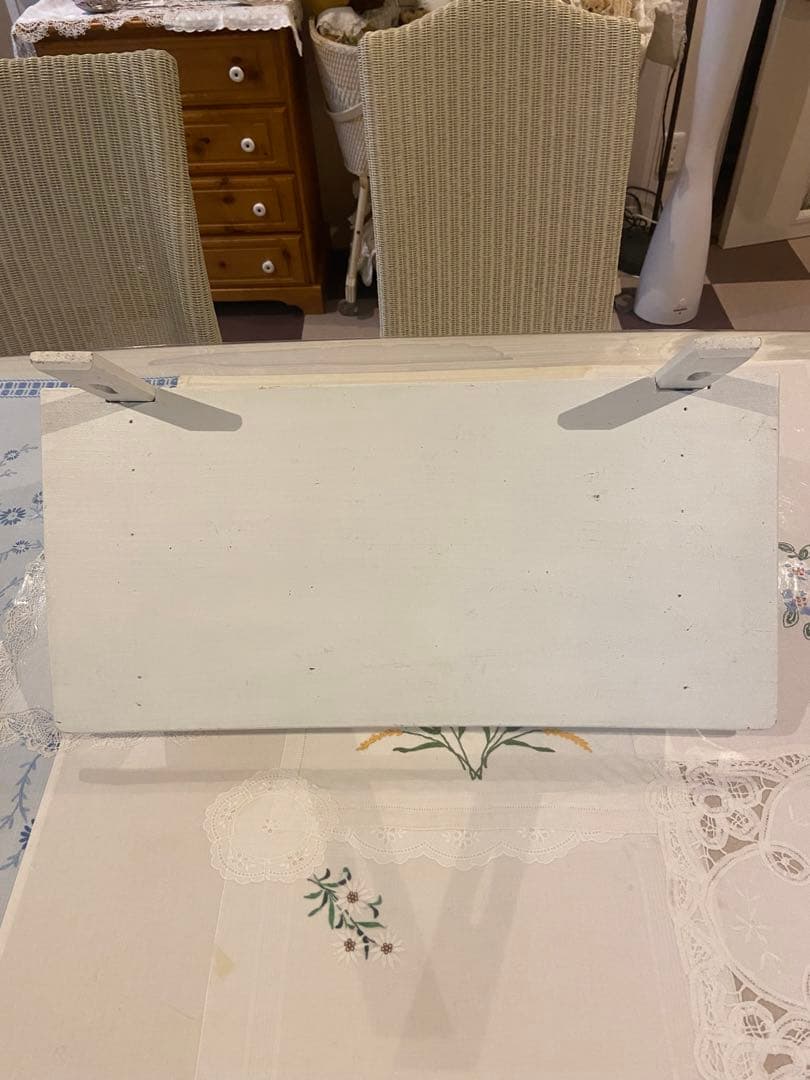 jam❣️フランスアンティーク☆木製フック付きシェルフ