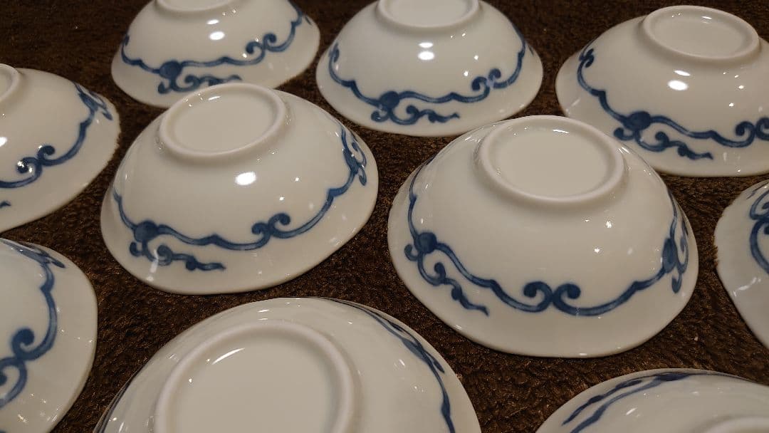 古伊万里　伊万里　染付　豆鉢　江戸期　蔵出し　10客