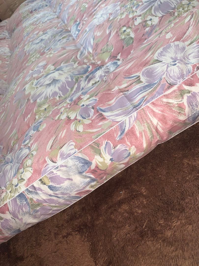 西川マチ付シングルロング敷布団100x200xマチ10cm同柄カバー付綿100%