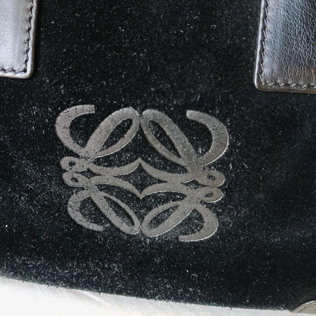 LOEWE アマソナ 28　スエード　ブラック　黒