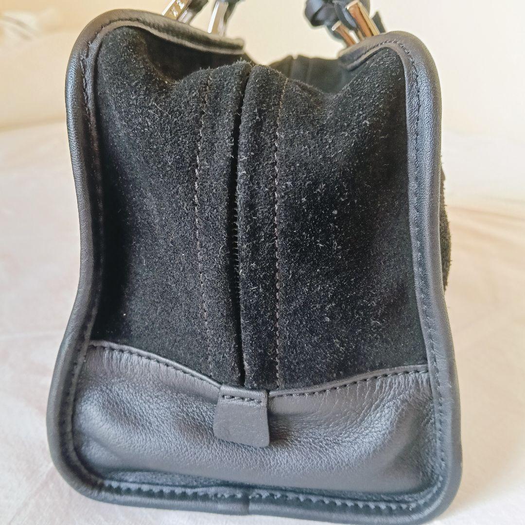 LOEWE アマソナ 28　スエード　ブラック　黒