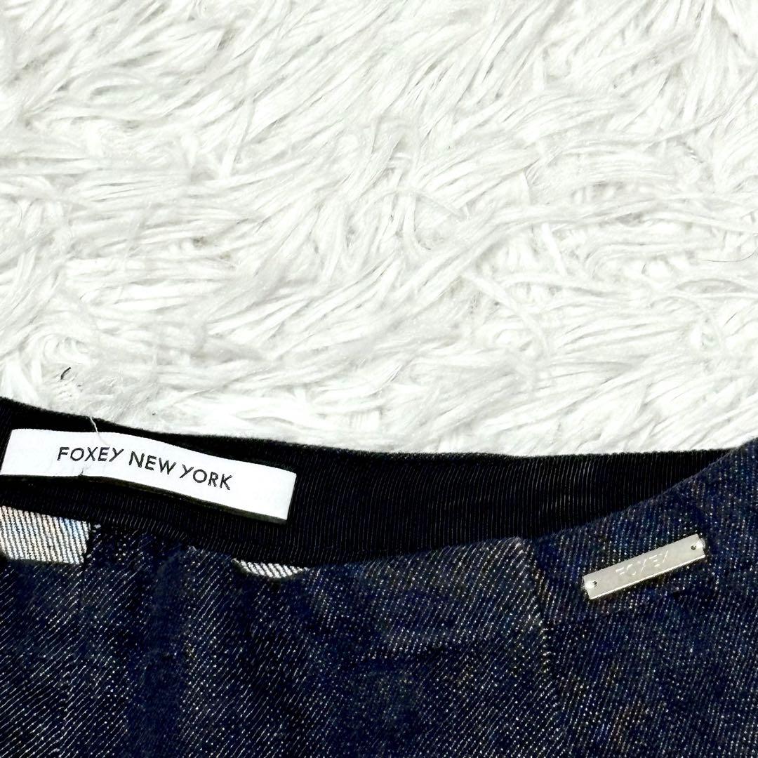 【極美品】 フォクシーニューヨーク　デニム　ガウチョパンツ　S