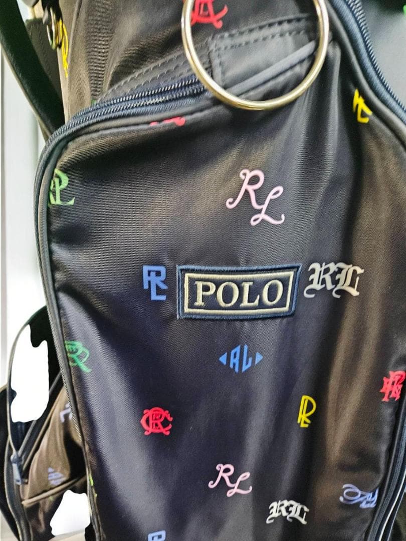 501超美品Polo マルチカラーゴルフバッグ