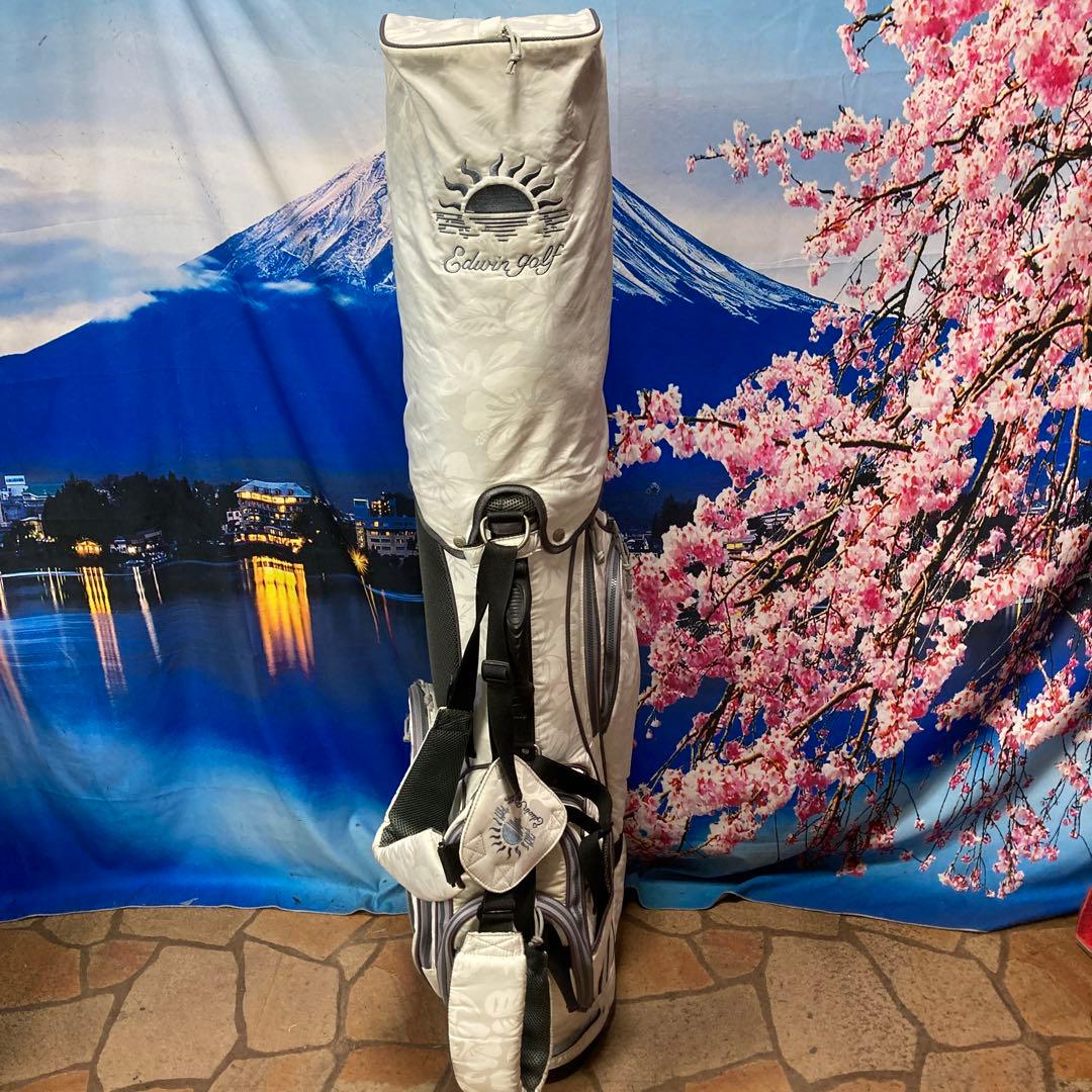 寶BU-1092 EDWIN スタンド式 キャディバッグ ホワイト