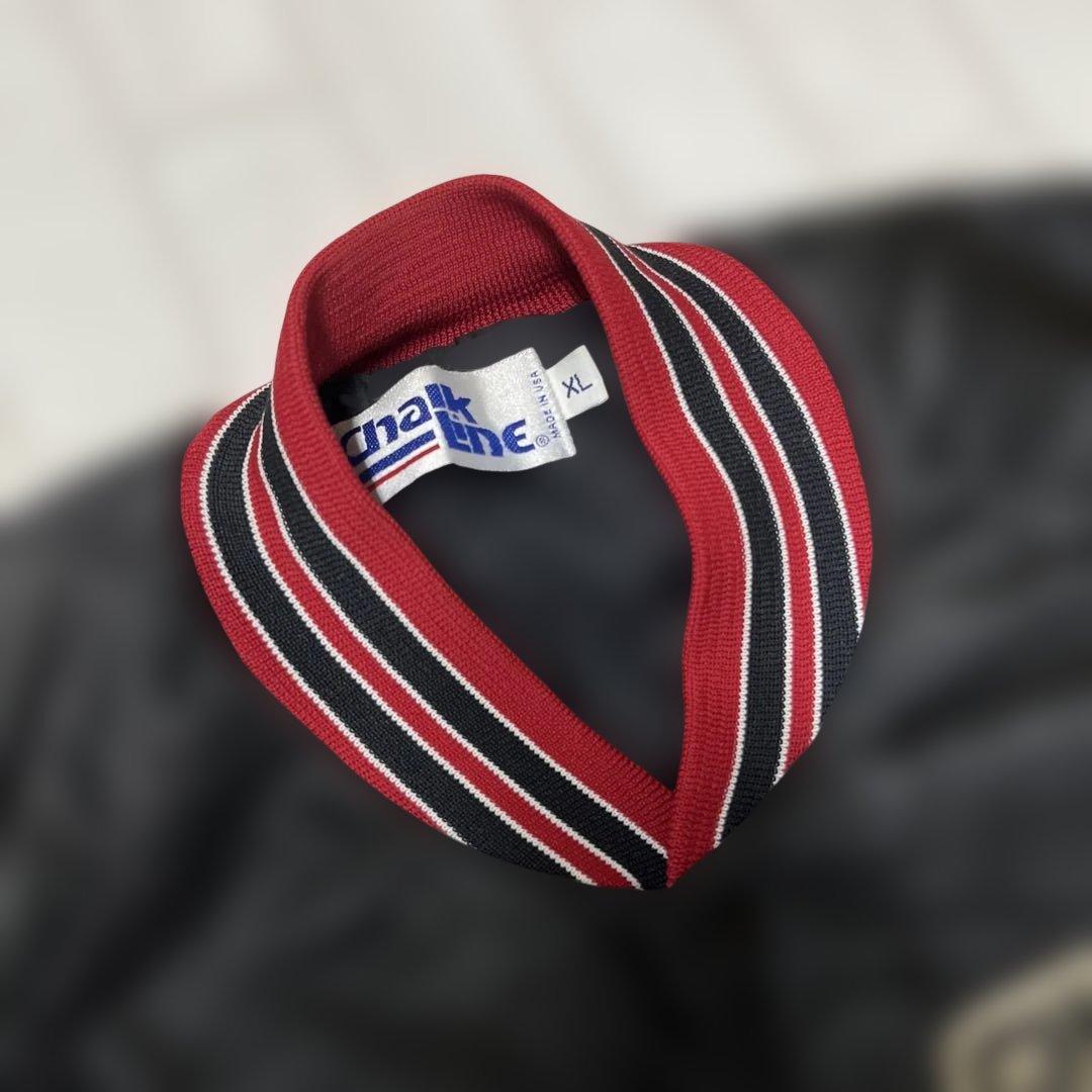 値下げ 90s シカゴブルズ チョークライン Chalk USA製 スタジャン