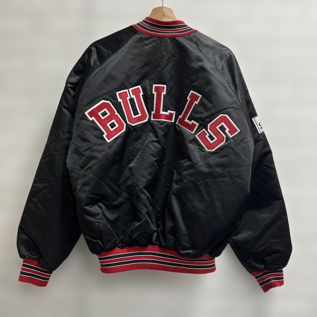 値下げ 90s シカゴブルズ チョークライン Chalk USA製 スタジャン