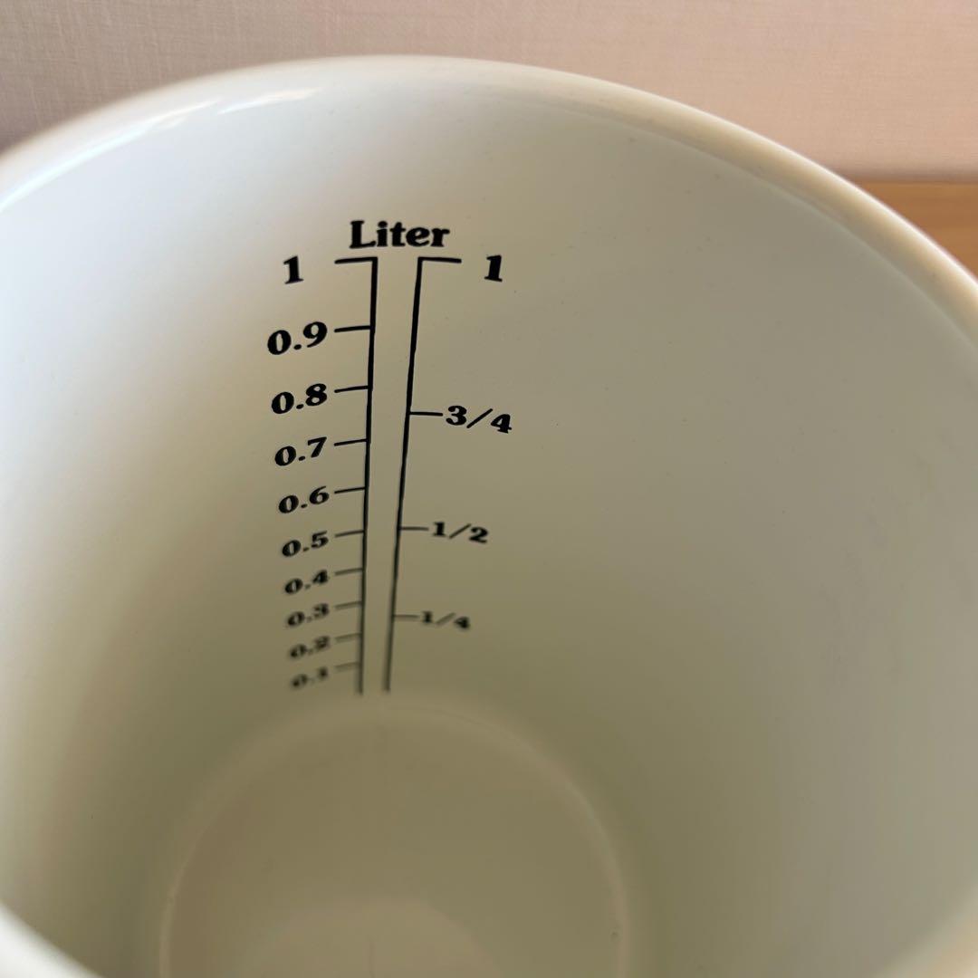 オーストリア製　RIESS リース　計量カップ　ホーロー　1L