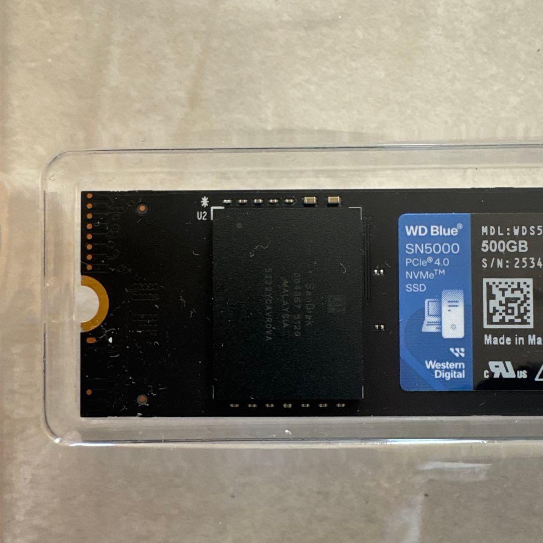 内蔵型SSD WD Blue 500GB SN5000 NVMe SSD
