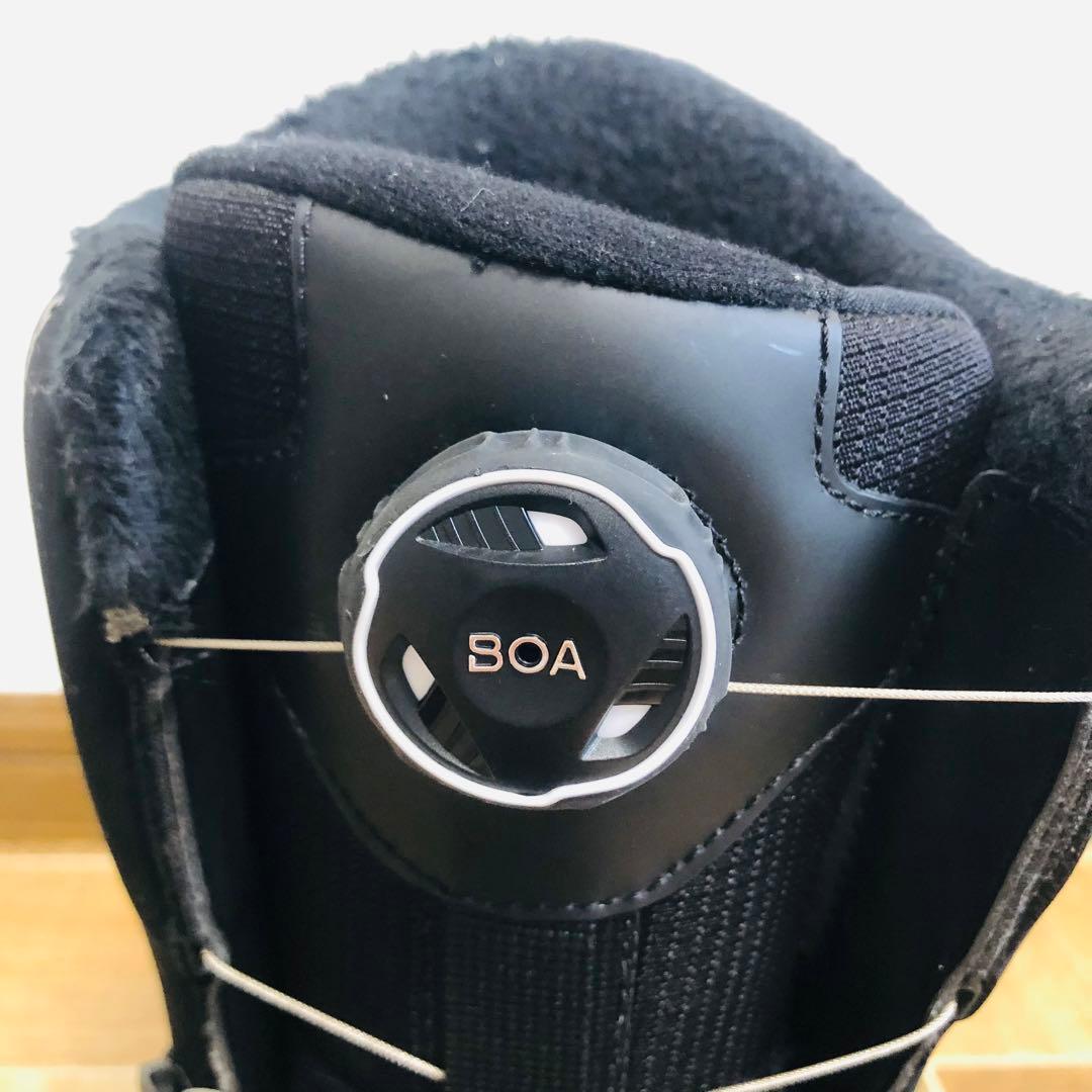 【美品】HEAD スノーボードブーツ JR ブラック 22.5/23.5