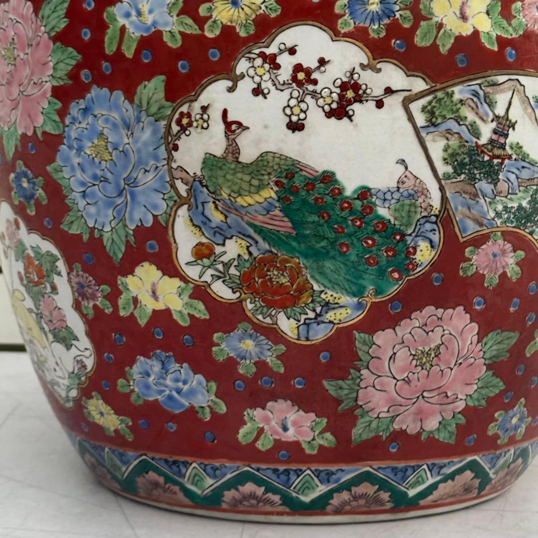 古伊万里◎兎図赤絵火鉢