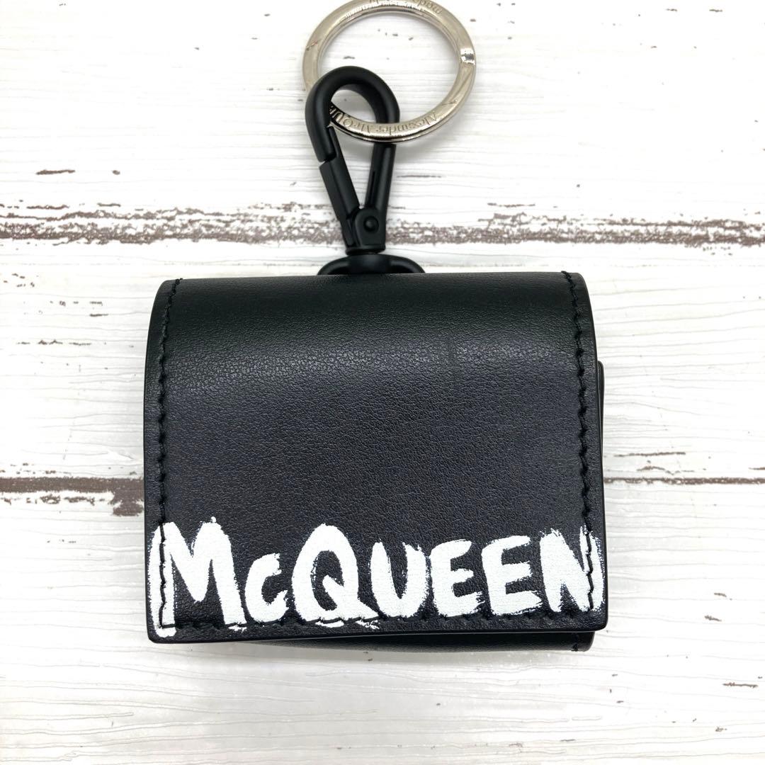 最終価格❣️極美品McQueenマックイーンAirPodsイヤホンケースレザーロゴ