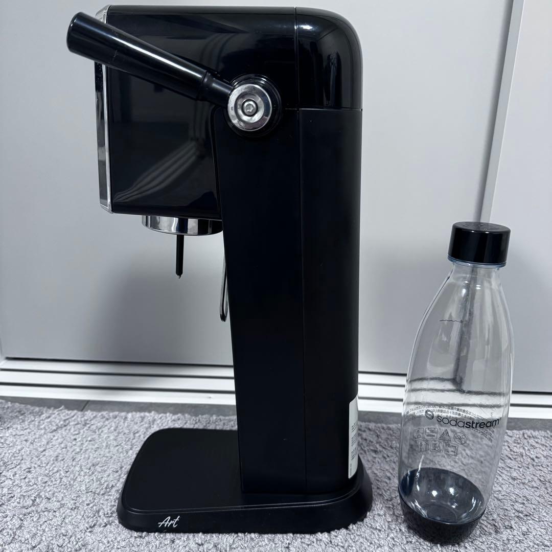 SodaStream Art ブラック 炭酸水メーカー ボトル付き　ガス付き