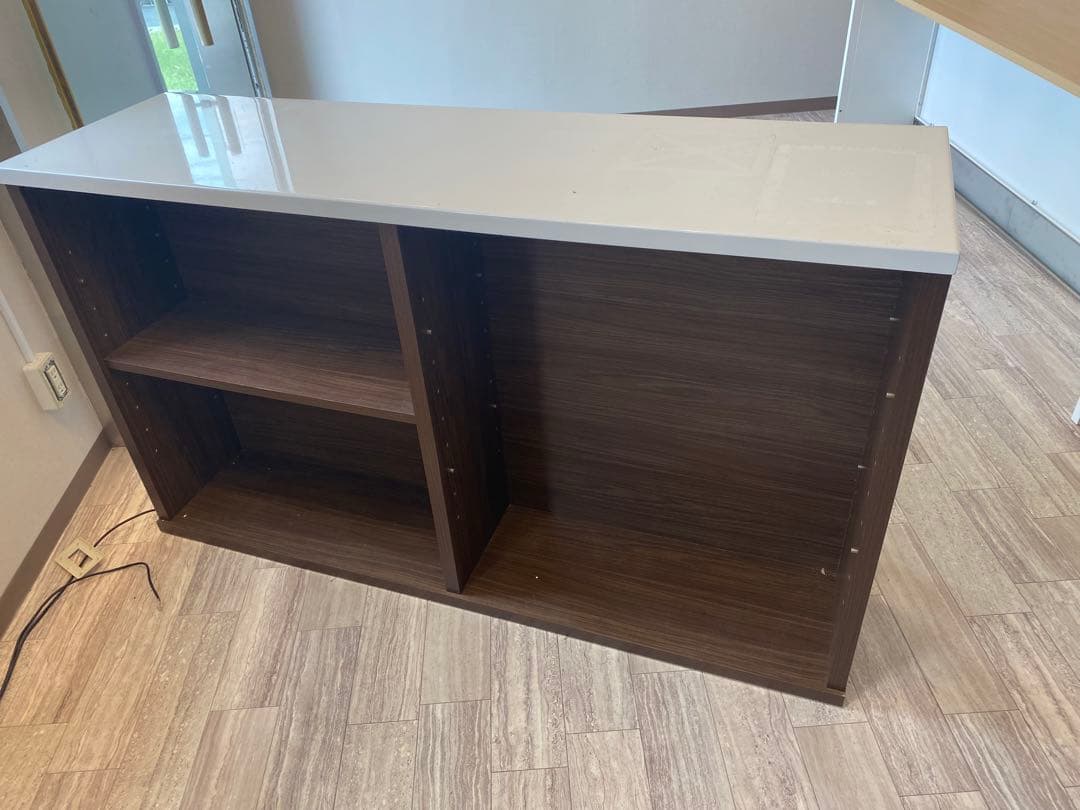 カウンターテーブル ホワイト ストーン調