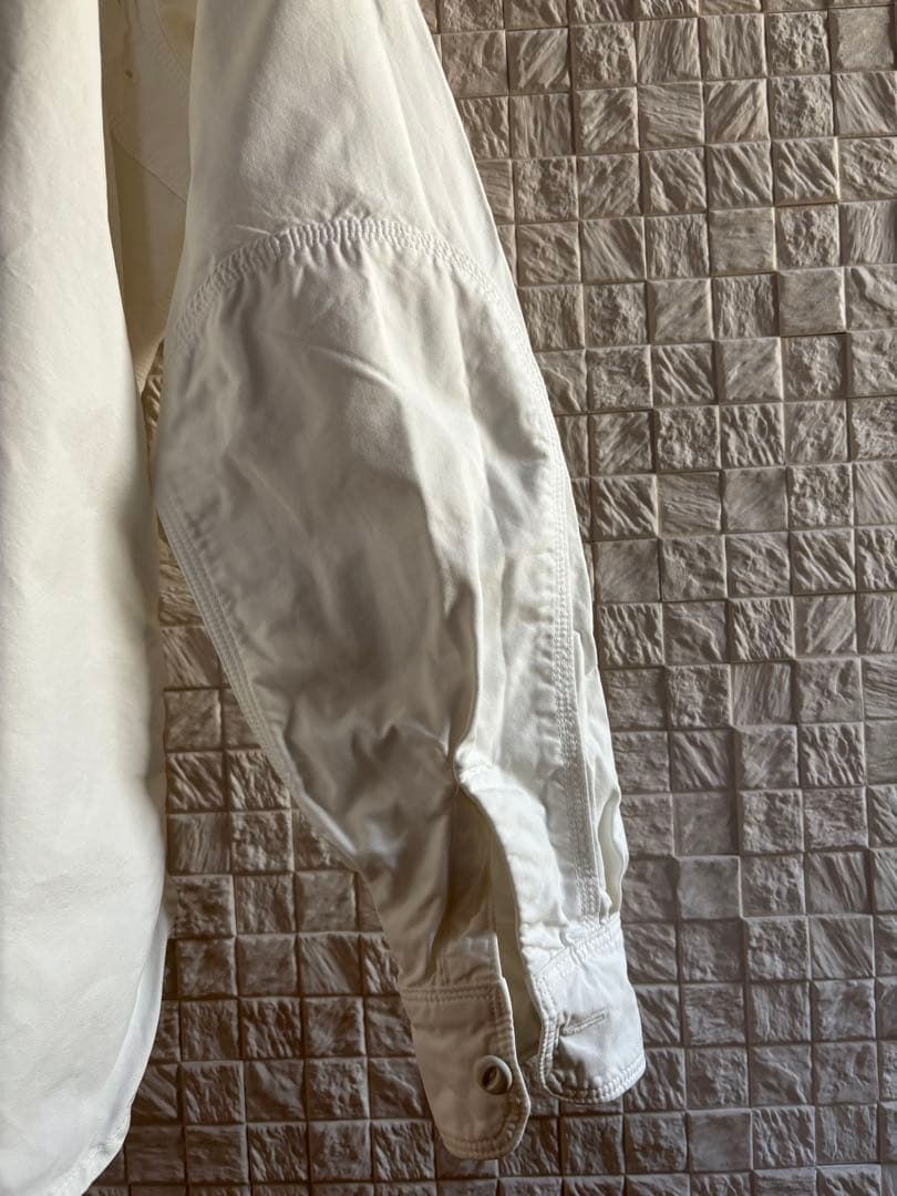 キャピタル KAPITAL コットンシャツ ホワイト ミリタリー ワークシャツ