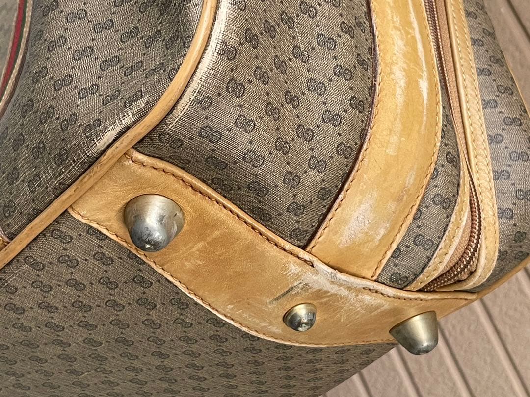 【希少品】オールドグッチ シェリーライン GGスプリーム トラベルバッグ