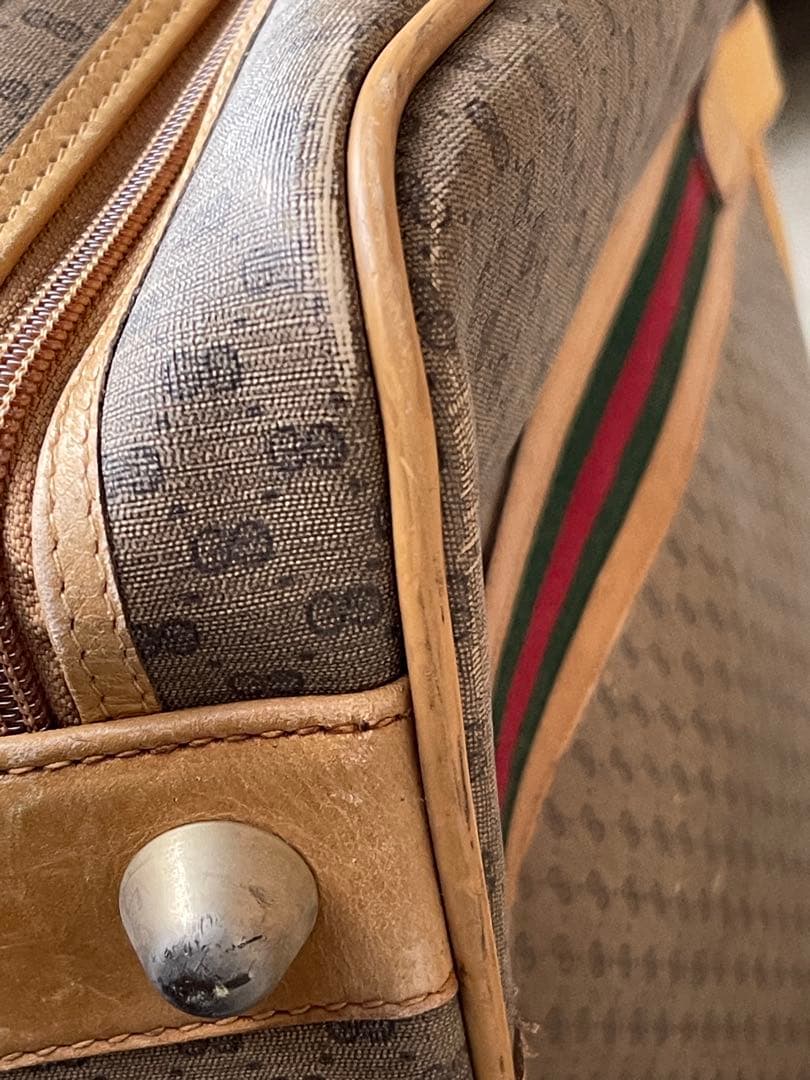 【希少品】オールドグッチ シェリーライン GGスプリーム トラベルバッグ