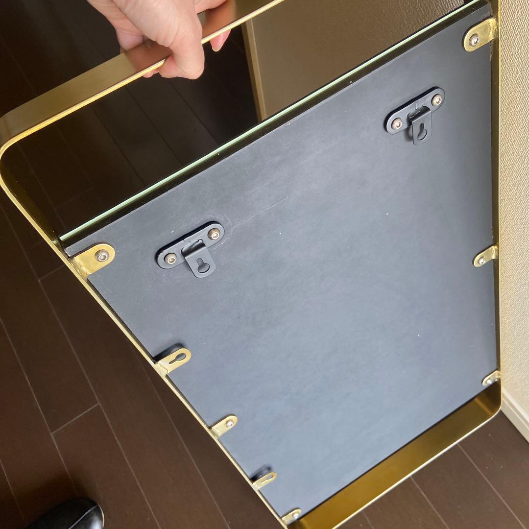 姿見　ミラー　ウォールミラー　鏡　アクシス　ゴールド　アンティーク　壁掛け