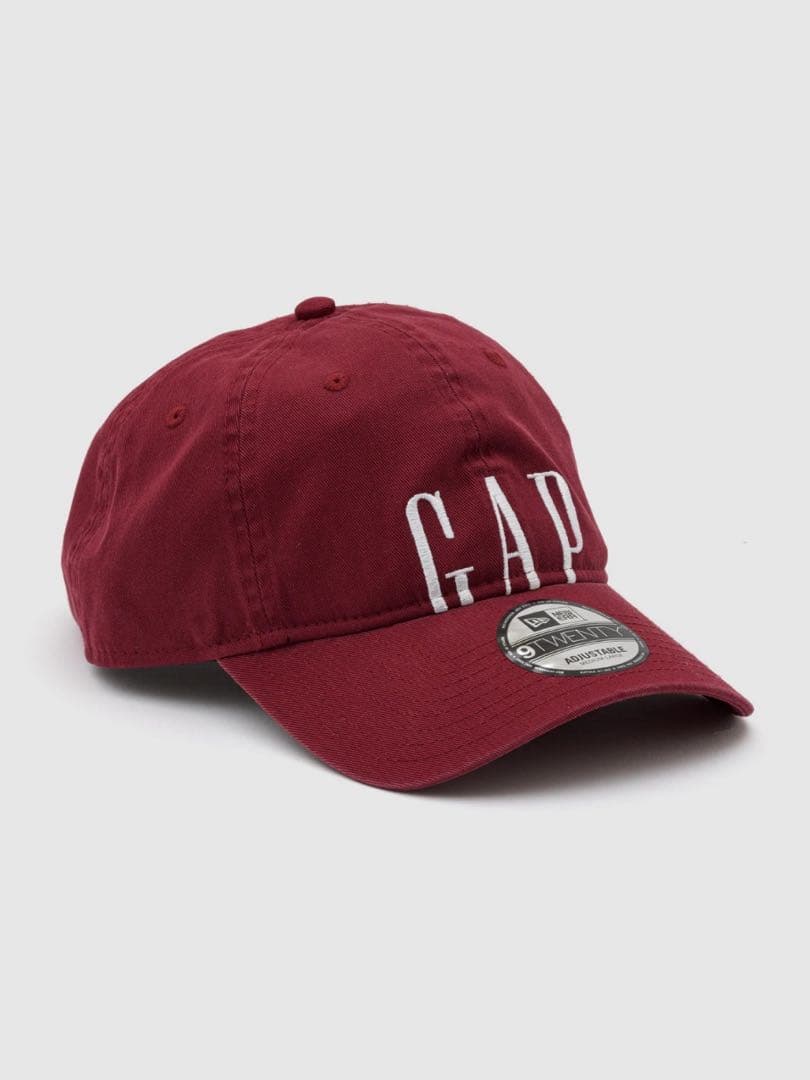 【新品】GAP NEWERA 限定コラボ ロゴ ベースボールキャップ レッド