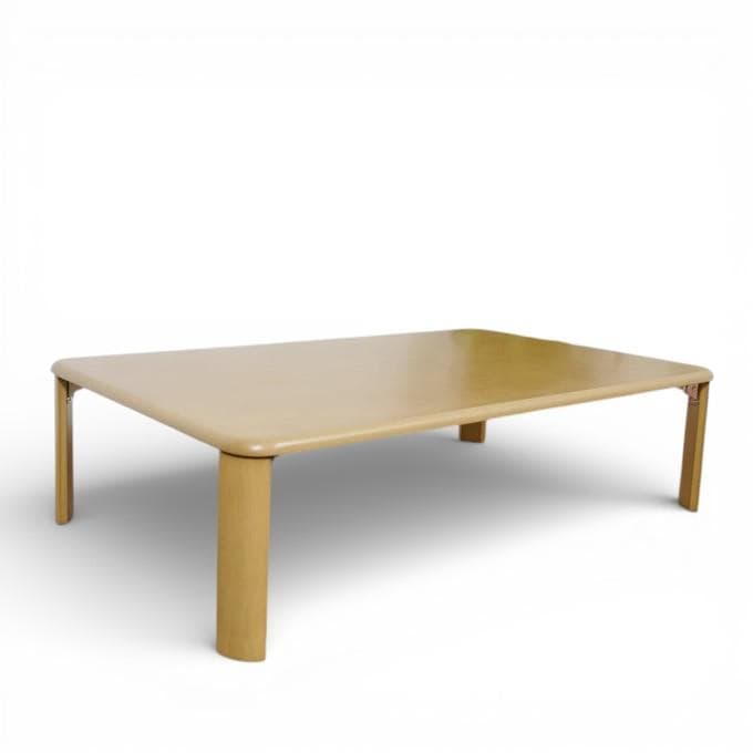 120×75cm【新品】天然木突板 ローテーブル 折りたたみ式 ちゃぶ台