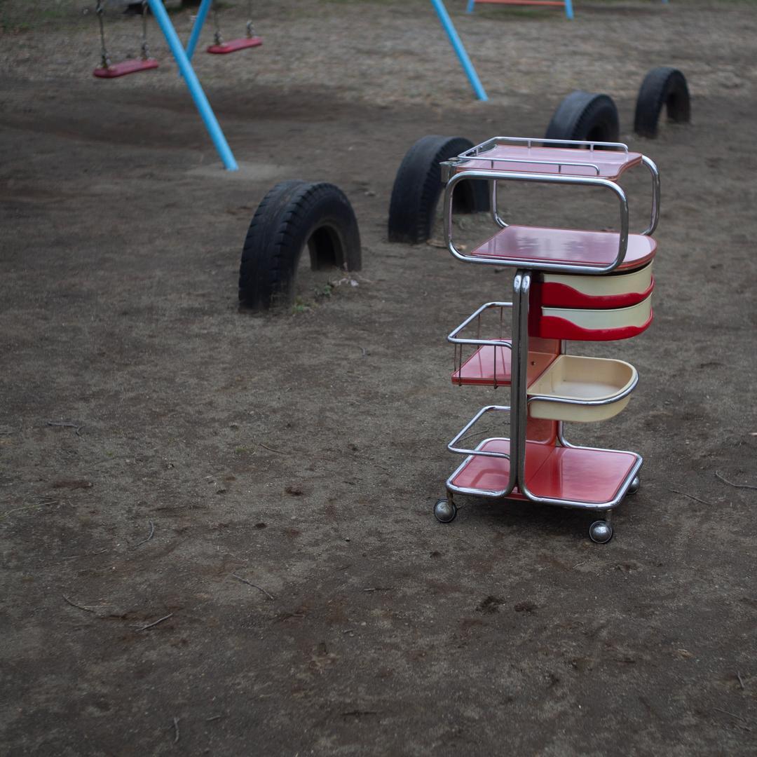 スペースエイジ ツールワゴン 多機能ワゴン 什器 収納 ミッドセンチュリー