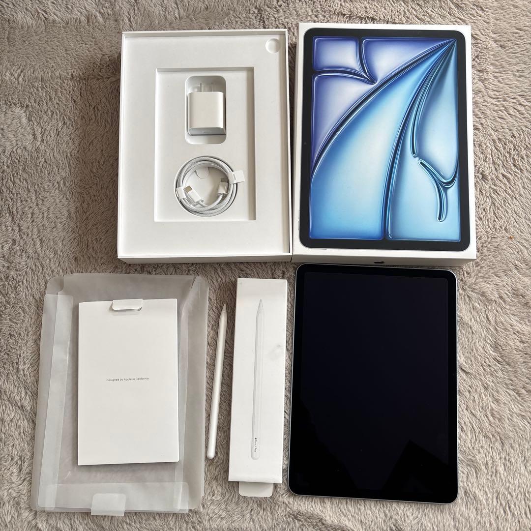 iPadAirM3 11インチ128GBブルーApplePencilProセット