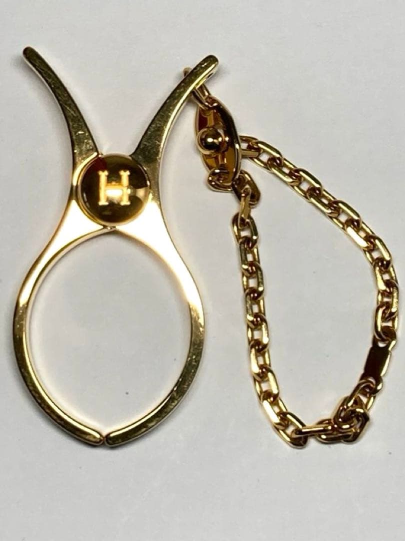 美品　HERMES エルメス　フィルー　ゴールド金具　グローブホルダー　チャーム