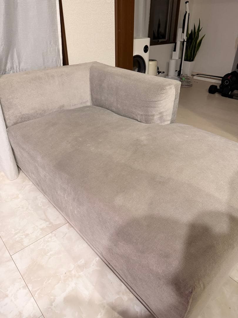 Francfranc メーネカウチ 2 R ライトグレー （W815）