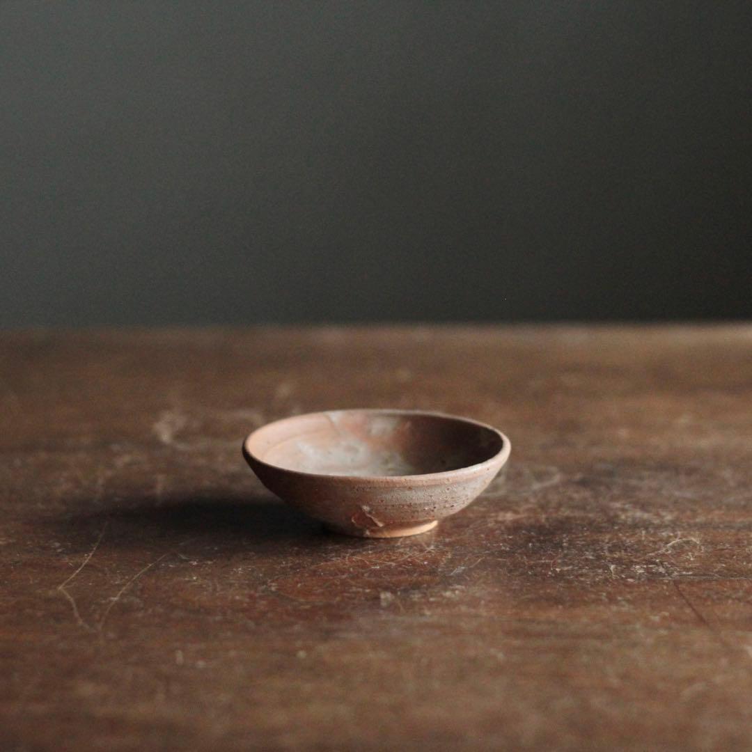 赤あがり 李朝 平盃 朝鮮美術 古美術 古道具 アンティーク 盃 ぐい呑み