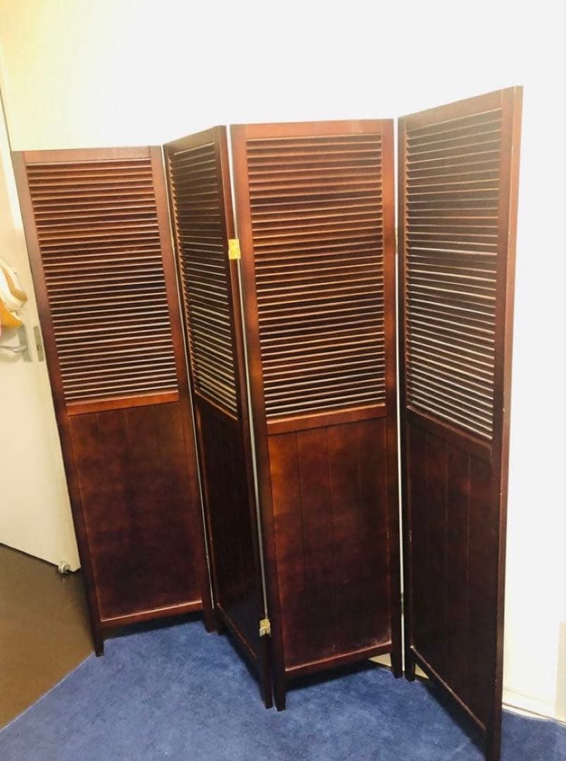 アンティーク 4連 パーテーション