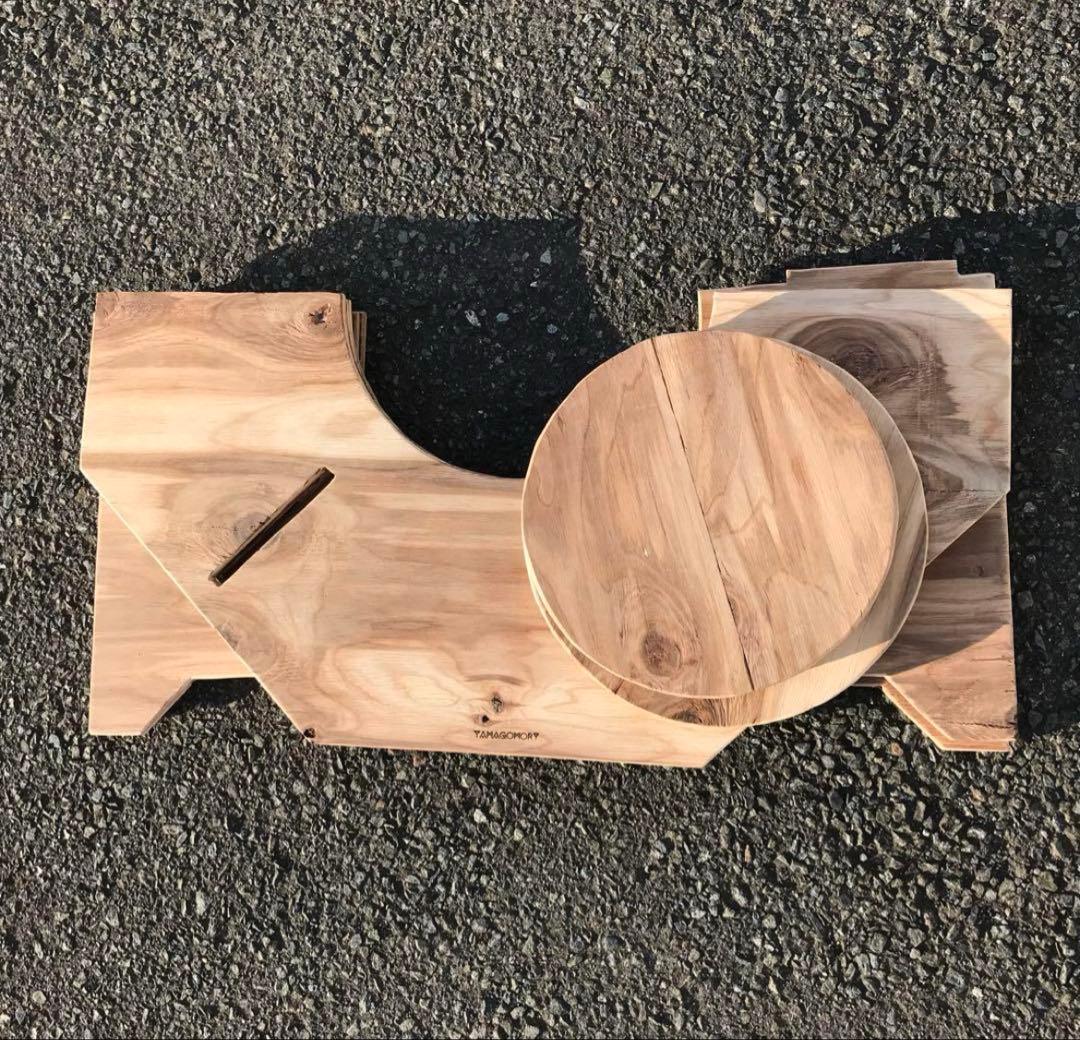 YAMAGOMORY 八卓　七輪テーブル　折り畳み　キャンプテーブル