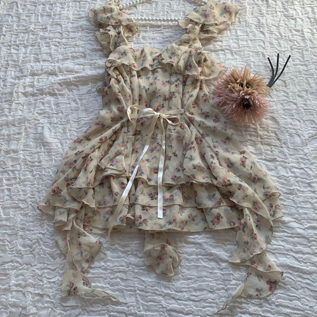 アクシーズファム　花柄キャミソール　チュニック