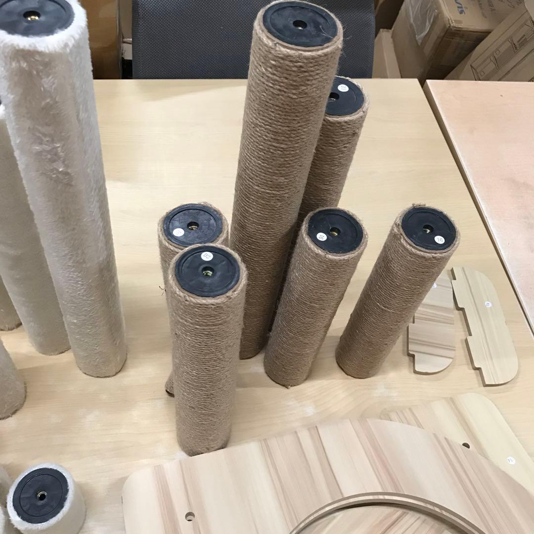 キャットタワー 木製 大型猫用 猫タワー 宇宙船 - 多頭飼い 付随 据え置き型