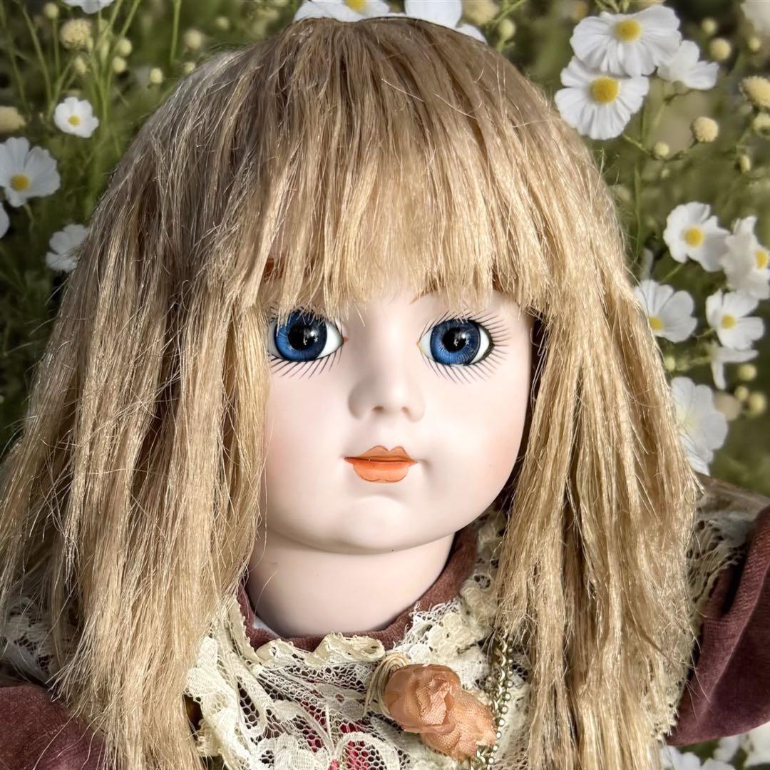 焼きみかん ビスクドール ブリュ ジュン ローズレッドドレス レッドボネ