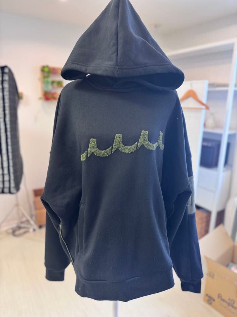 MUTA MARINE ゴルフ　プルオーバーパーカー 黒