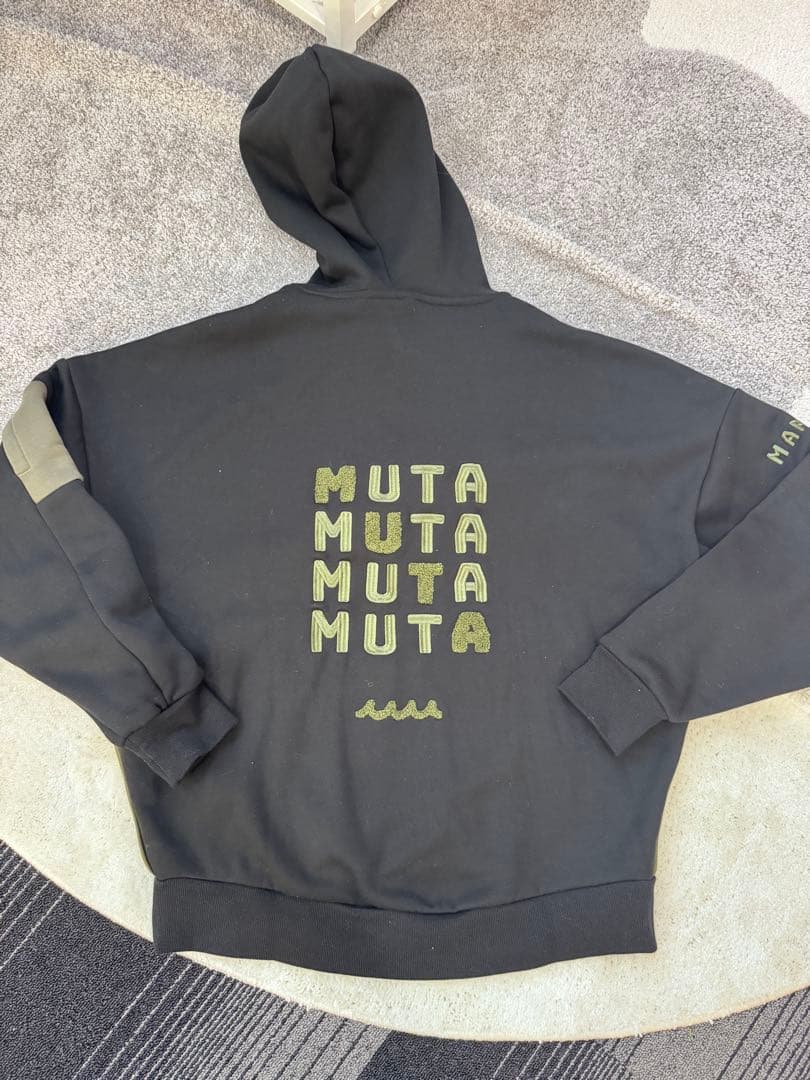 MUTA MARINE ゴルフ　プルオーバーパーカー 黒