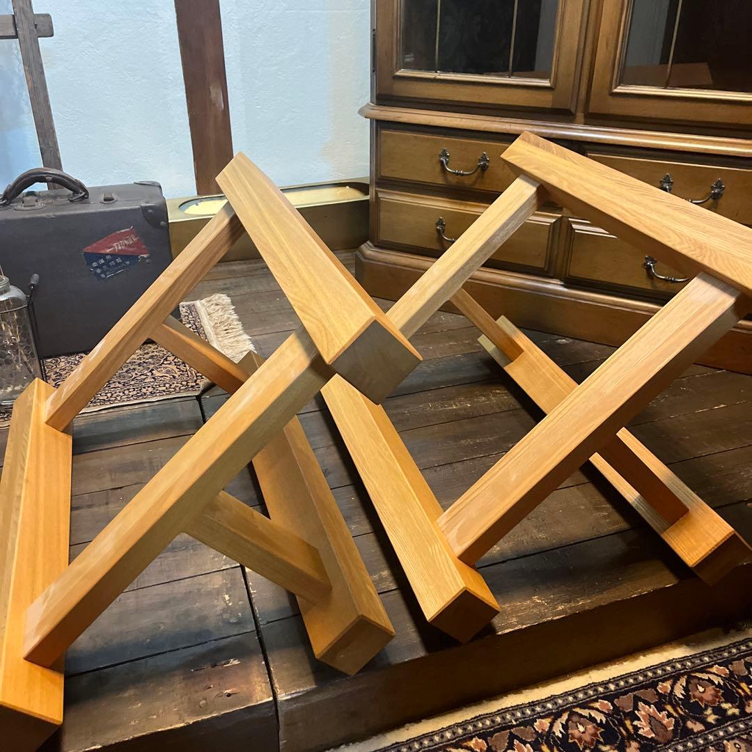 KM 天然木 白栃一枚板テーブル 高級家具