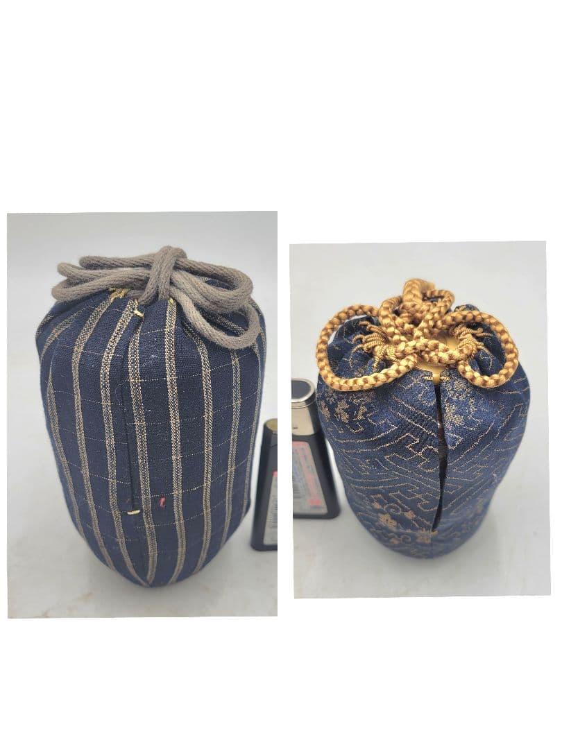 膳所焼　茶入れ　挽家　仕服　合わせ箱　時代物　茶道具　骨董品、美術品