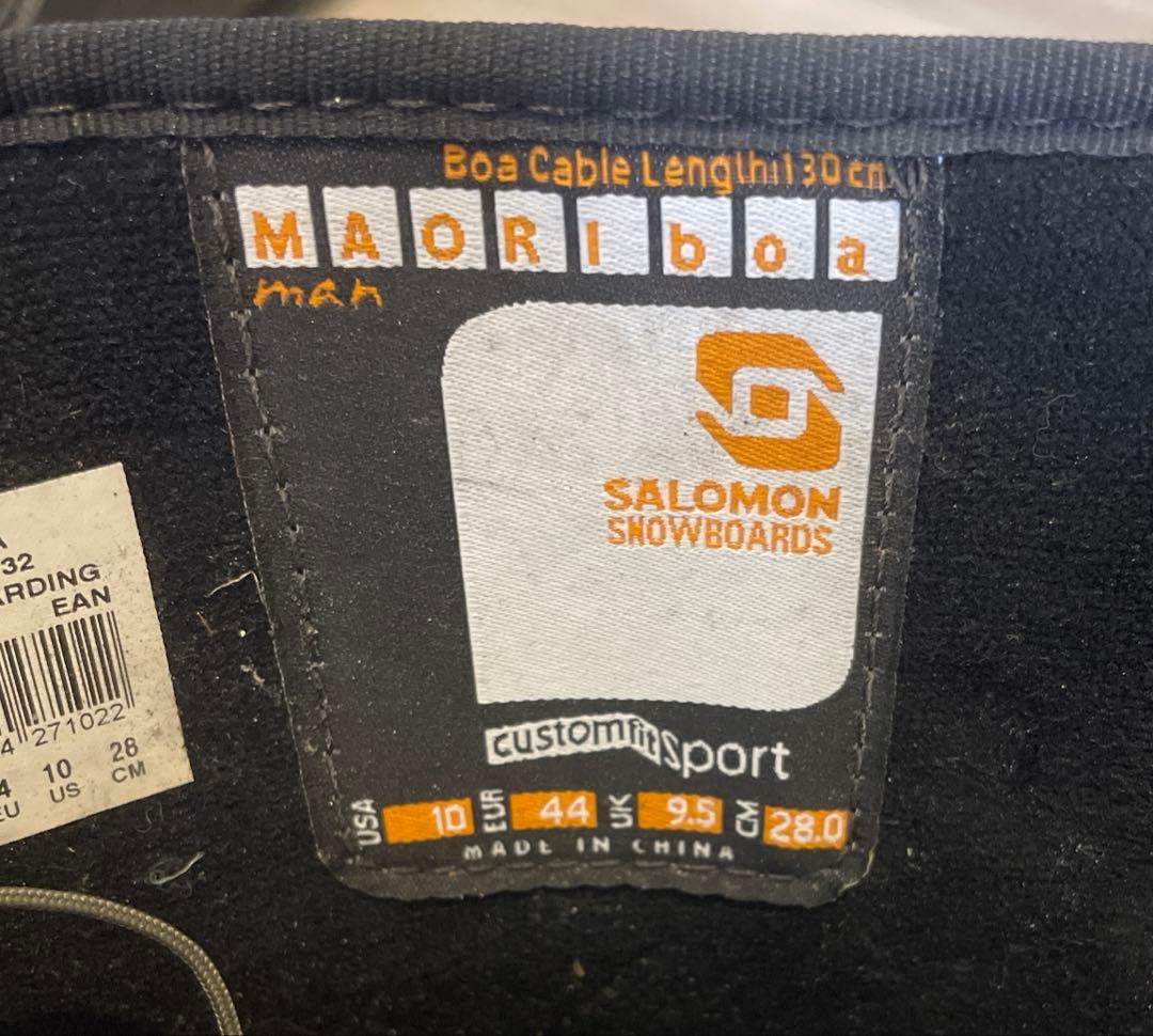 サロモン BOAシステム スノーボードブーツ 男性用 ブラック 28㌢